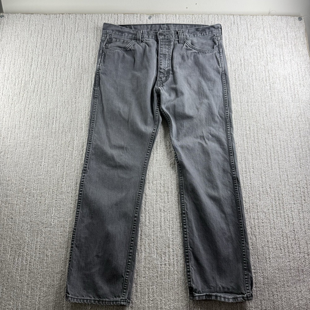 Levi's 513 Black Denim Jeans Men's Size 36x30 (Fits 36x29)